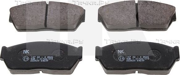 Тормозные колодки NK для Honda CR-X I 1983-1986. Артикул 222620
