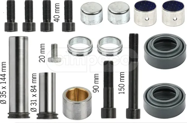 Р/к направляющих суппорта (18 деталей) MERITOR о.н. MCK1243 (SP0503.0050) (Simpeco). Артикул SP05030050