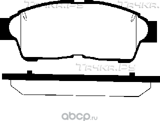 Тормозные колодки Toyota для Lexus RX I 1998-2003. Артикул 0446520120