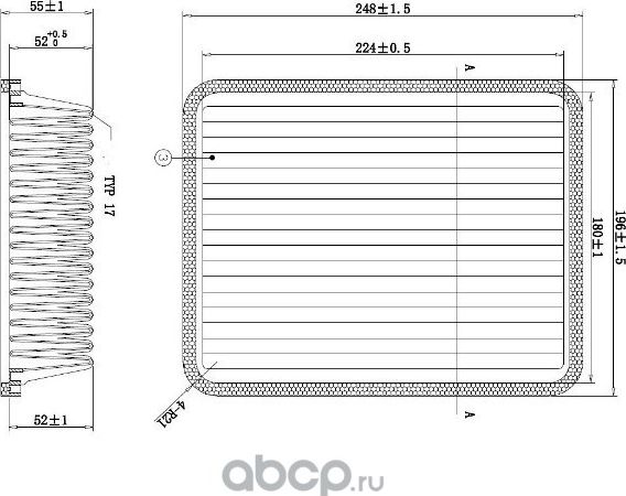Фильтр воздушный A-3012 (DFA25128) Double Force Double Force. Артикул DFA25128