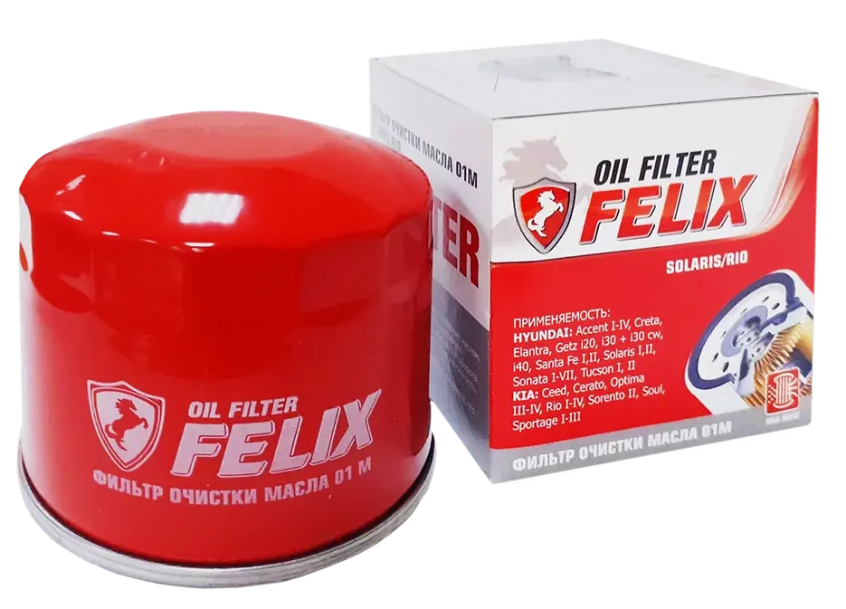 Фильтр масляный HYUNDAI,Kia,Mazda,Mitsubishi 01 М (FELIX). Артикул 430610015