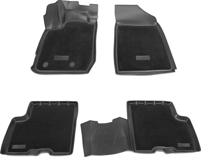 Коврики 3D комбинированные Норпласт для салона Renault Arkana I 2019-2026. Артикул NPA11-C69-025-CM