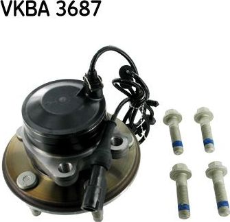 Ступичный подшипник (комплект) SKF. Артикул VKBA 3687