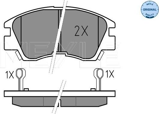 Тормозные колодки Meyle Original. Артикул 025 213 7316/W