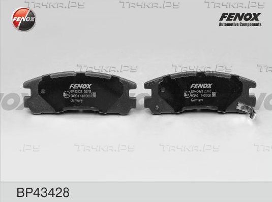 Тормозные колодки Fenox задние для Chrysler Sebring II 2001-2007. Артикул BP43428