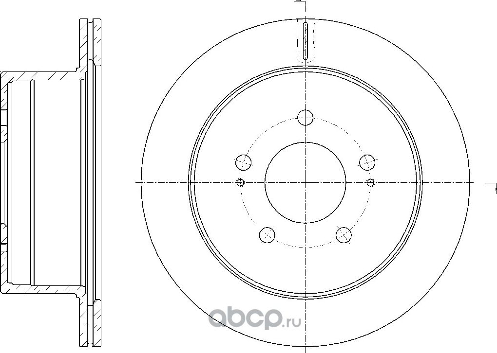 Диск тормозной вентилируемый (G-Brake). Артикул GR20529