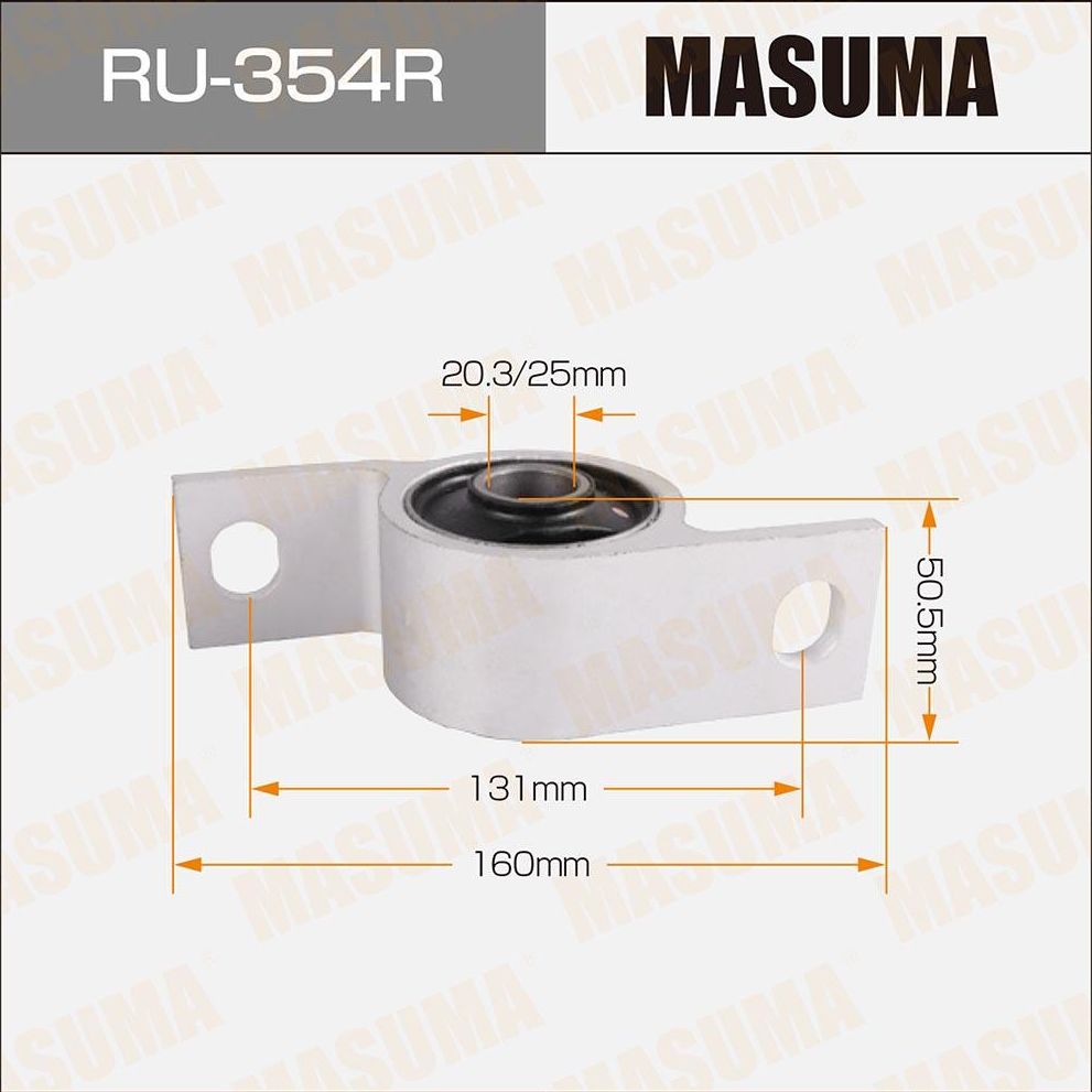 Сайлентблок переднего рычага подвески Masuma правый нижний для Subaru Impreza II 2005-2007. Артикул RU-354R