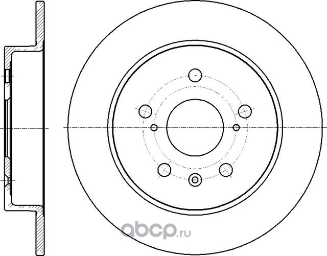 Диск тормозной (G-Brake). Артикул GR01902