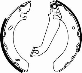 Тормозные колодки (стояночная тормозная система) SCT-Germany. Артикул SS 534