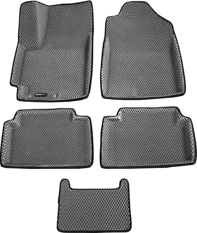 Коврики Euromat 3D EVA для салона Kia Rio IV 2017-2026 СЕРЫЕ. Артикул EM3DEVA-002931G