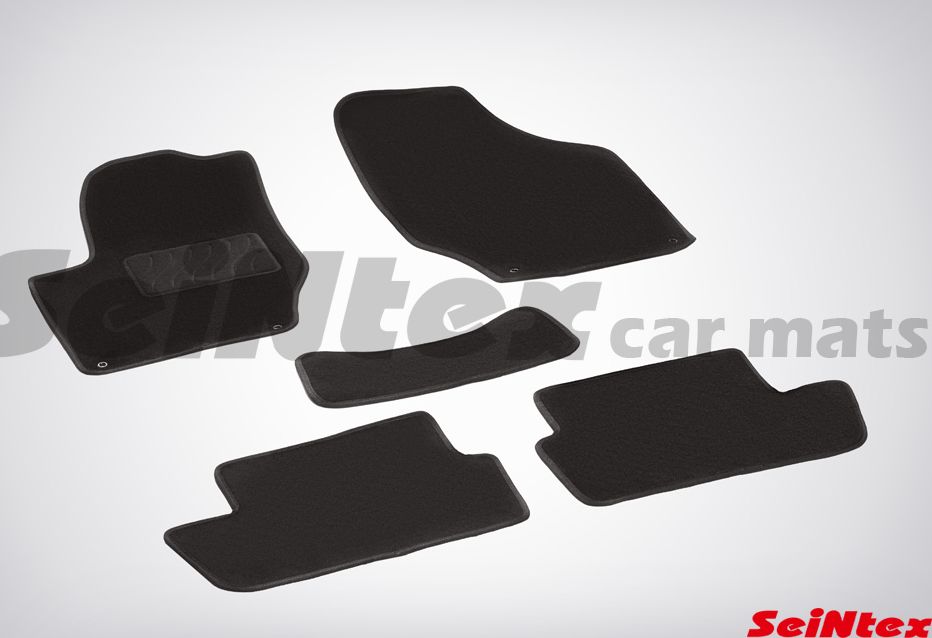 Коврики текстильные Seintex на нескользящей основе для салона Citroen С4 I 2004-2010. Артикул 82357