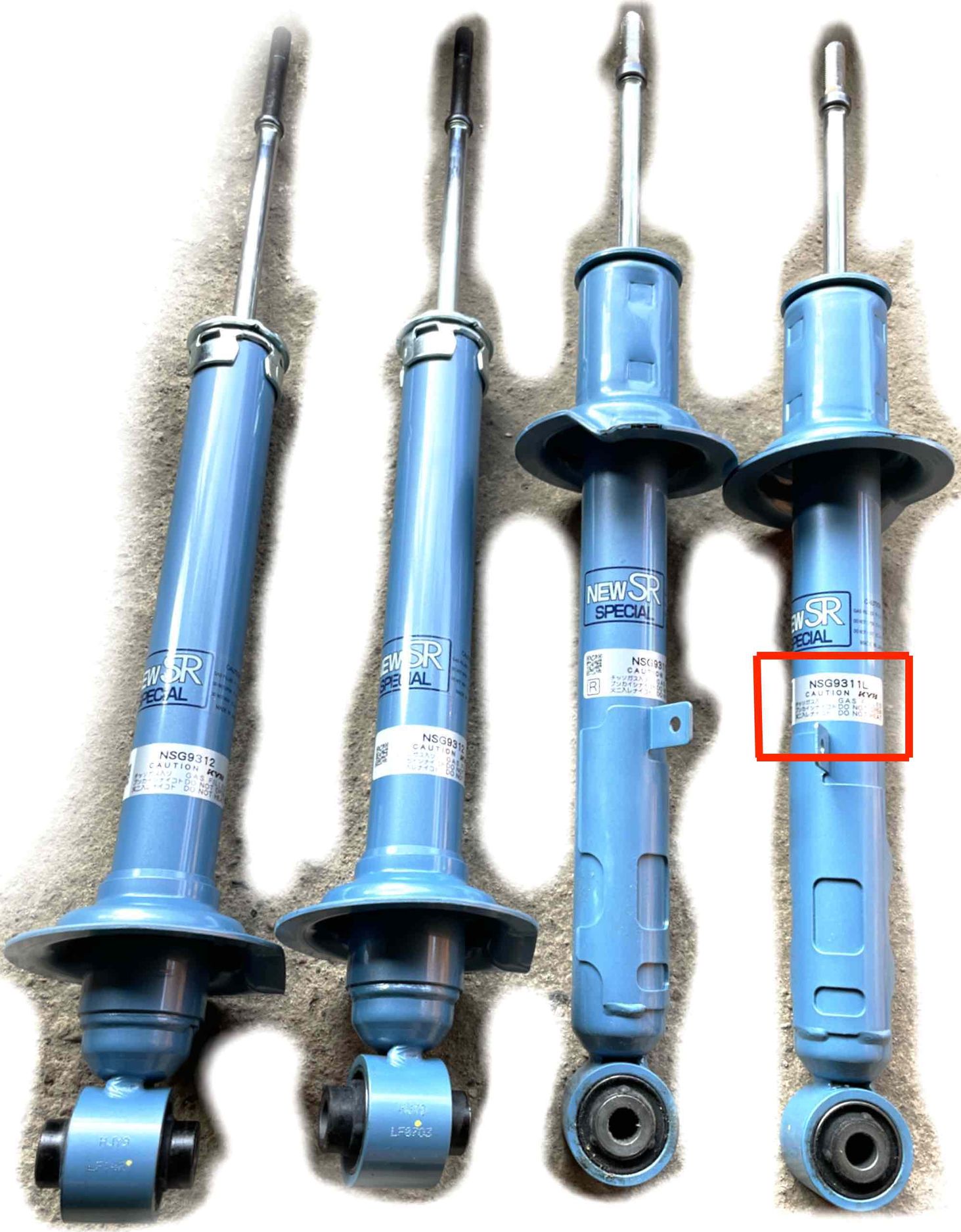 Амортизатор KYB New SR Special передний левый для Lexus GS III 2005-2011. Артикул NSG9311L
