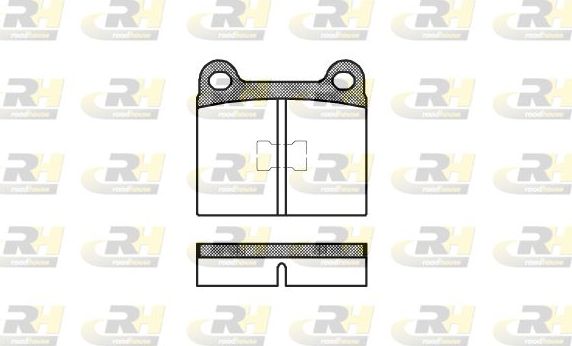Тормозные колодки RoadHouse передние для Audi 80 II (B1) 1973-1978. Артикул 2017.20