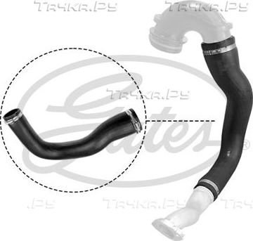 Патрубок интеркулера Gates для Chevrolet Malibu VIII 2012-2015. Артикул 09-0168