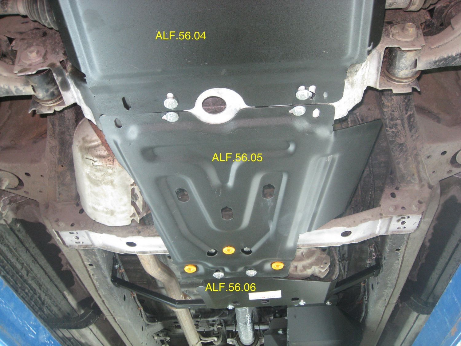 Защита Alfeco для КПП JAC N120 2014-2026. Артикул ALF.56.05