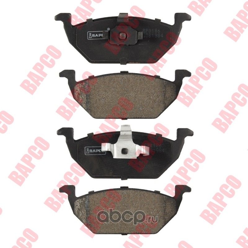 Колодки тормозные дисковые пер. VAG A1(8X1,8XK), A3(8L1),FABIA I(6Y2), (Bapco) Bapco. Артикул BP0186