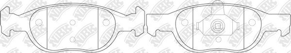 Тормозные колодки NiBK. Артикул PN0123