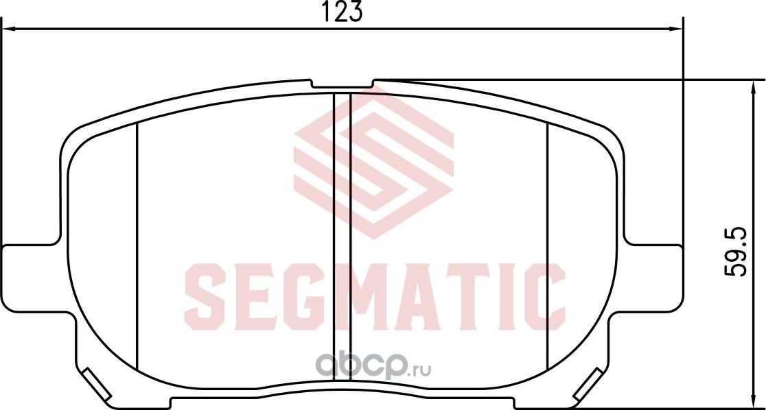 Колодка торм диск пер TOYOTA VOXY 2.0 2001 - 2007 TOYOTA VOLTZ 1.8 2001 - 2004 T (Segmatic). Артикул SGBP2695