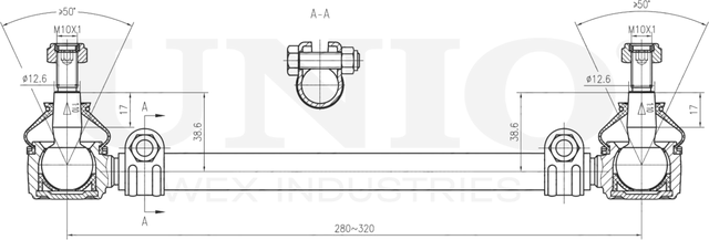 Тяга рулевая (Unio). Артикул SSP-30096