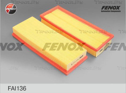 Воздушный фильтр Fenox для Citroen DS4 2014-2015. Артикул FAI136