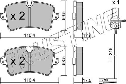 Тормозные колодки Trusting. Артикул 971.0W