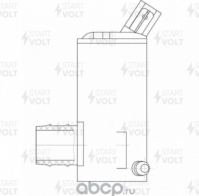 Насос омывателя лобового стекла StartVOLT для Chery Tiggo (T11) I 2005-2016. Артикул SWP 3002
