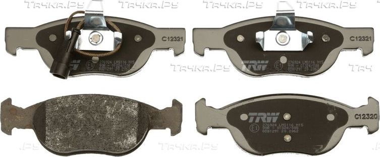 Тормозные колодки TRW COTEC задние для Alfa Romeo 33 II 1990-1994. Артикул GDB1291