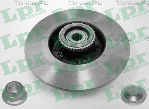 Тормозной диск LPR LPR HUB BRAKE DISC LINE задний для Renault Megane I 1997-2003. Артикул R1009PCA