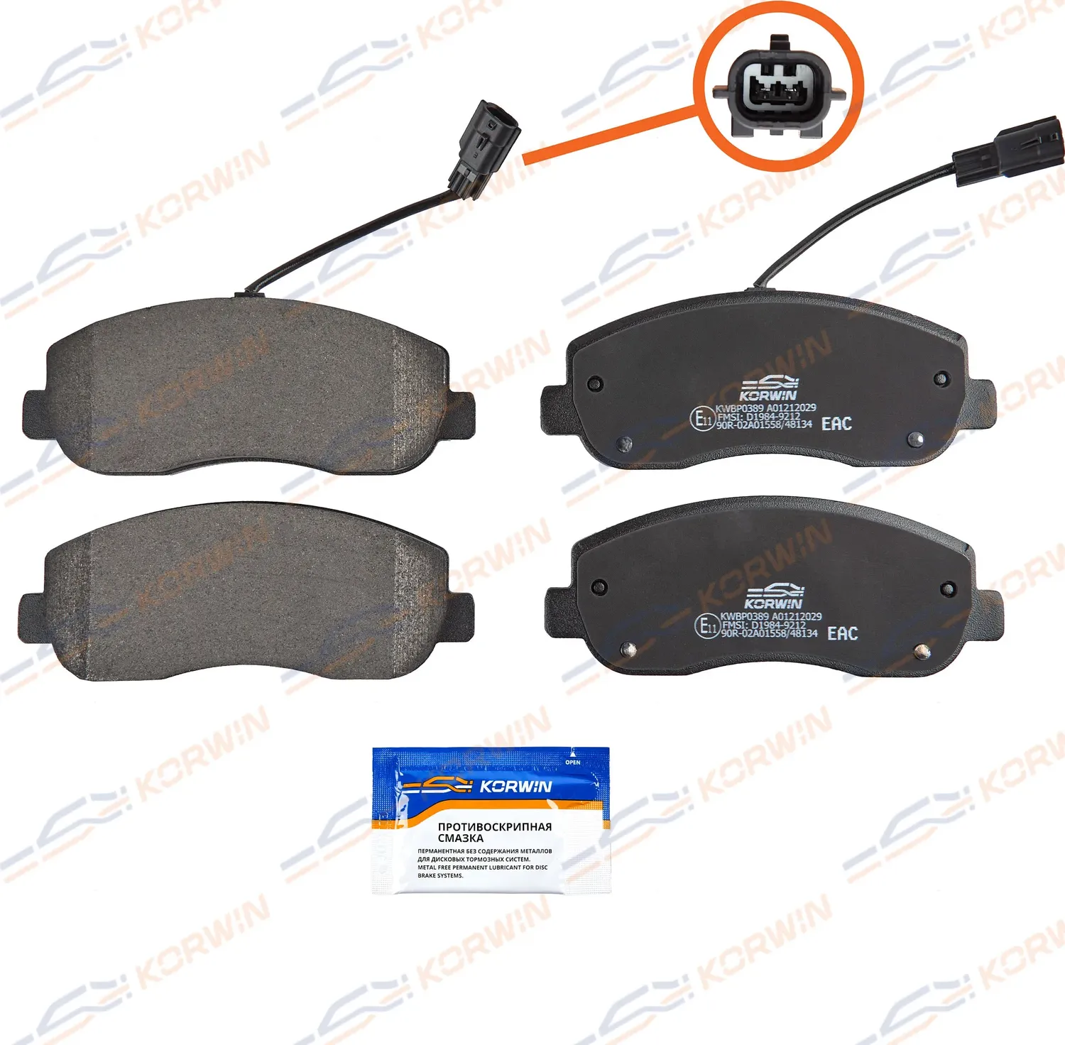 Колодки тормозные перед. Opel Movano B 10-/Renault Master III 10-/Nissan (Korwin). Артикул KWBP0389