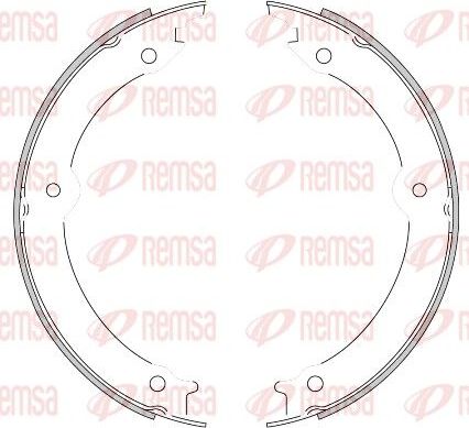 Тормозные колодки (стояночная тормозная система) Remsa. Артикул 4620.00