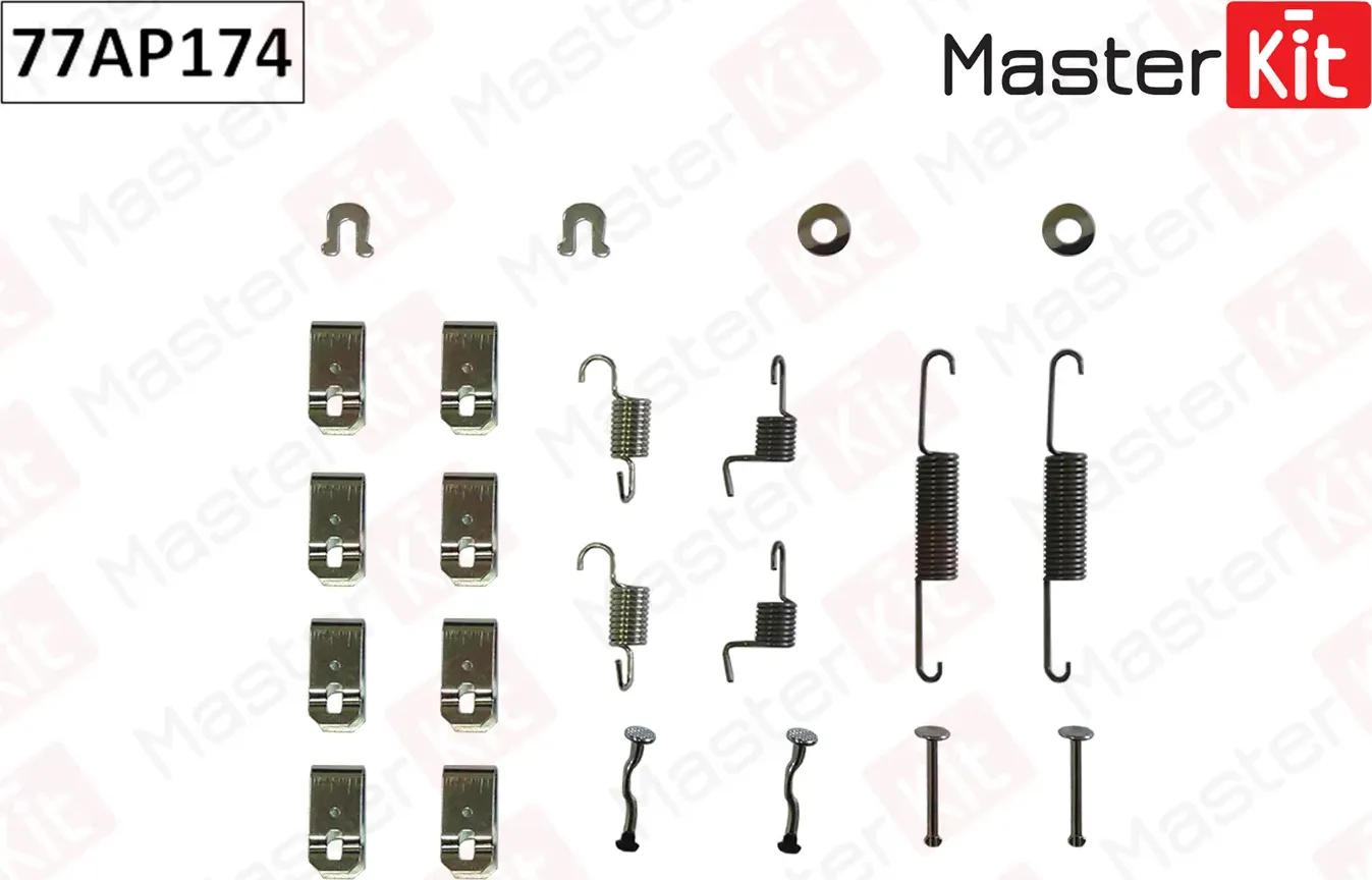 77AP174 Комплект установочный барабанных колодок Nissan X-TRAIL (T32_) 2013 - (Master KIT). Артикул 77ap174