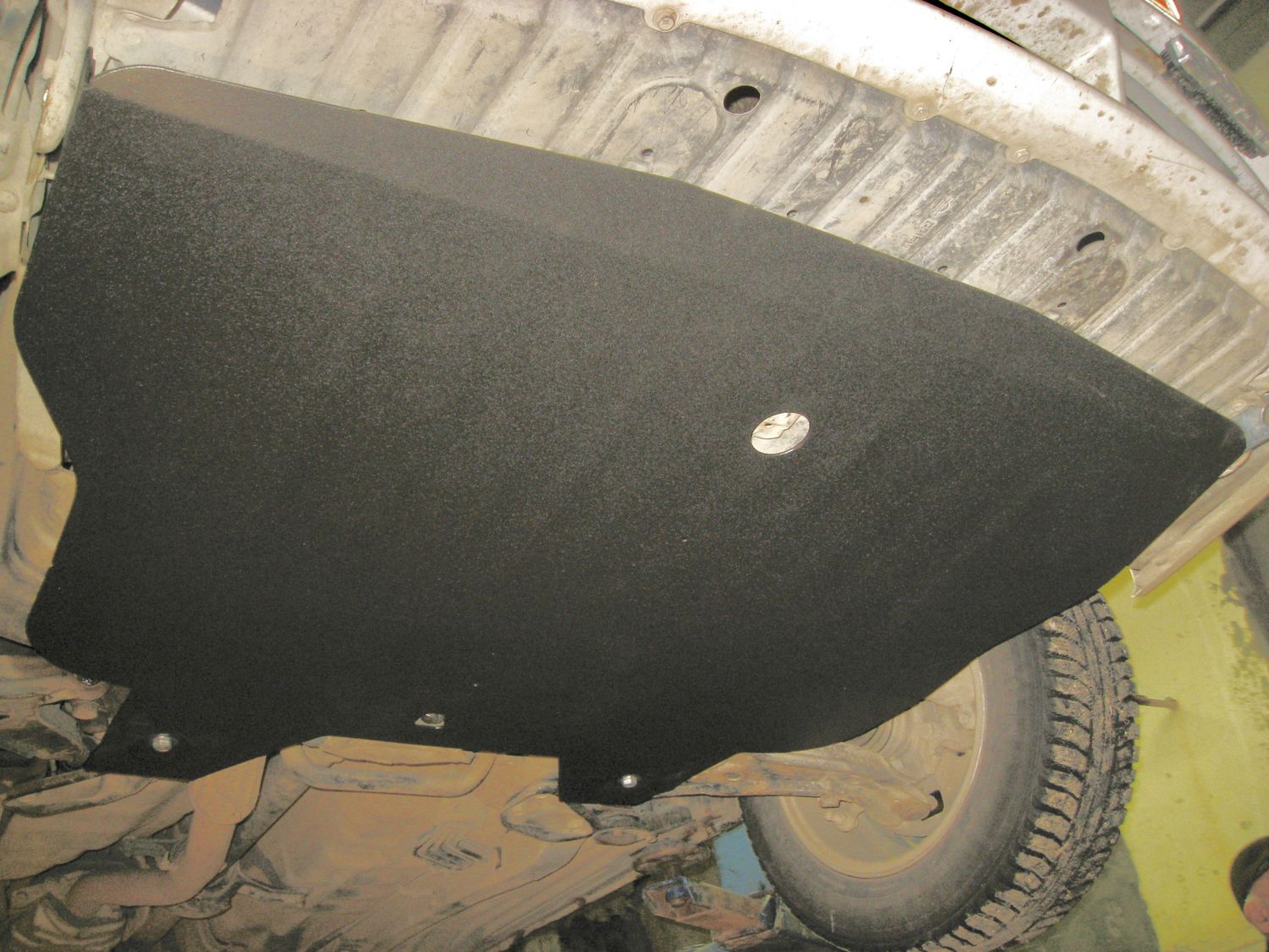 Защита Alfeco для картера и AКПП Nissan Expert 1999-2007. Артикул ALF.15.38 st