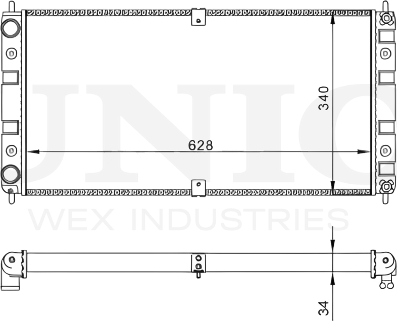 Радиатор двигателя (Unio). Артикул RAD-10138