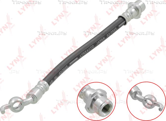 Тормозной шланг LYNXauto для Toyota Corolla E120, E130 2001-2008. Артикул BL-3710
