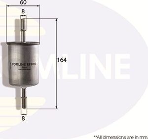 Топливный фильтр Comline для Chevrolet Niva I 2002-2021. Артикул EFF010