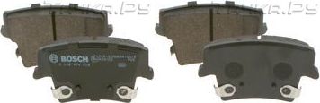 Тормозные колодки Bosch (Low-Metallic) задние для Dodge Challenger III 2008-2014. Артикул 0 986 494 678