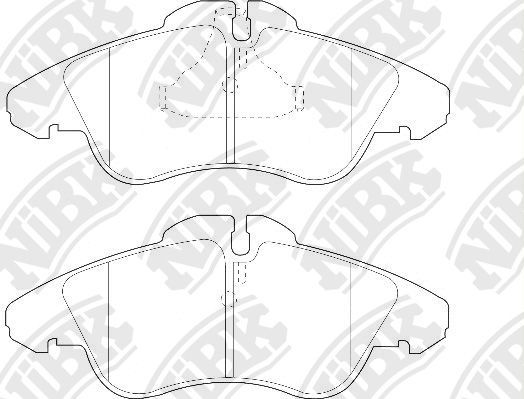 Тормозные колодки NiBK. Артикул PN0301W