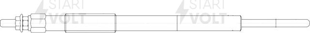 Свеча накаливания (накала) StartVOLT. Артикул GLSP 103