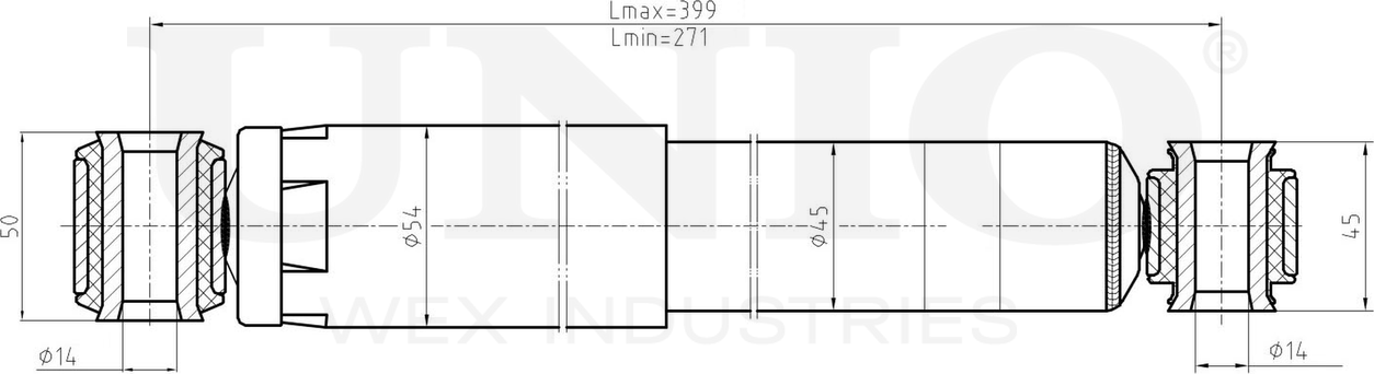 Амортизатор подвески (Unio). Артикул SAB-10513