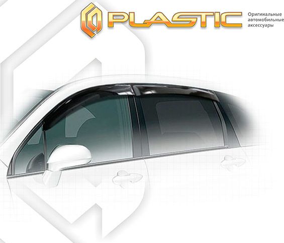 Дефлекторы СА Пластик для окон (Classic полупрозрачный) Honda Stream RN6, RN7, RN8, RN9 2006–2026. Артикул 2010030305042