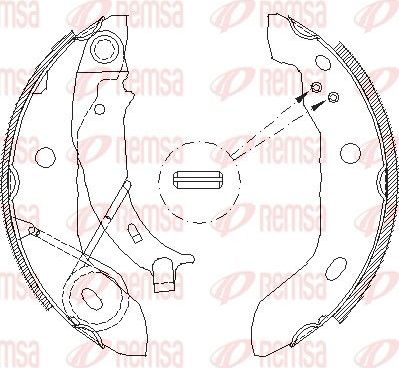 Тормозные колодки Remsa задние для Mercedes-Benz A-Класс I (W168) 1997-2004. Артикул 4421.00