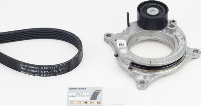 Приводной ремень поликлиновой с роликами (комплект) ContiTech для BMW X2 I (F39) 2017-2026. Артикул 6PK1173K2