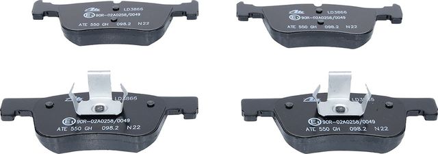 Тормозные колодки ATE Ceramic. Артикул 13.0470-3866.2