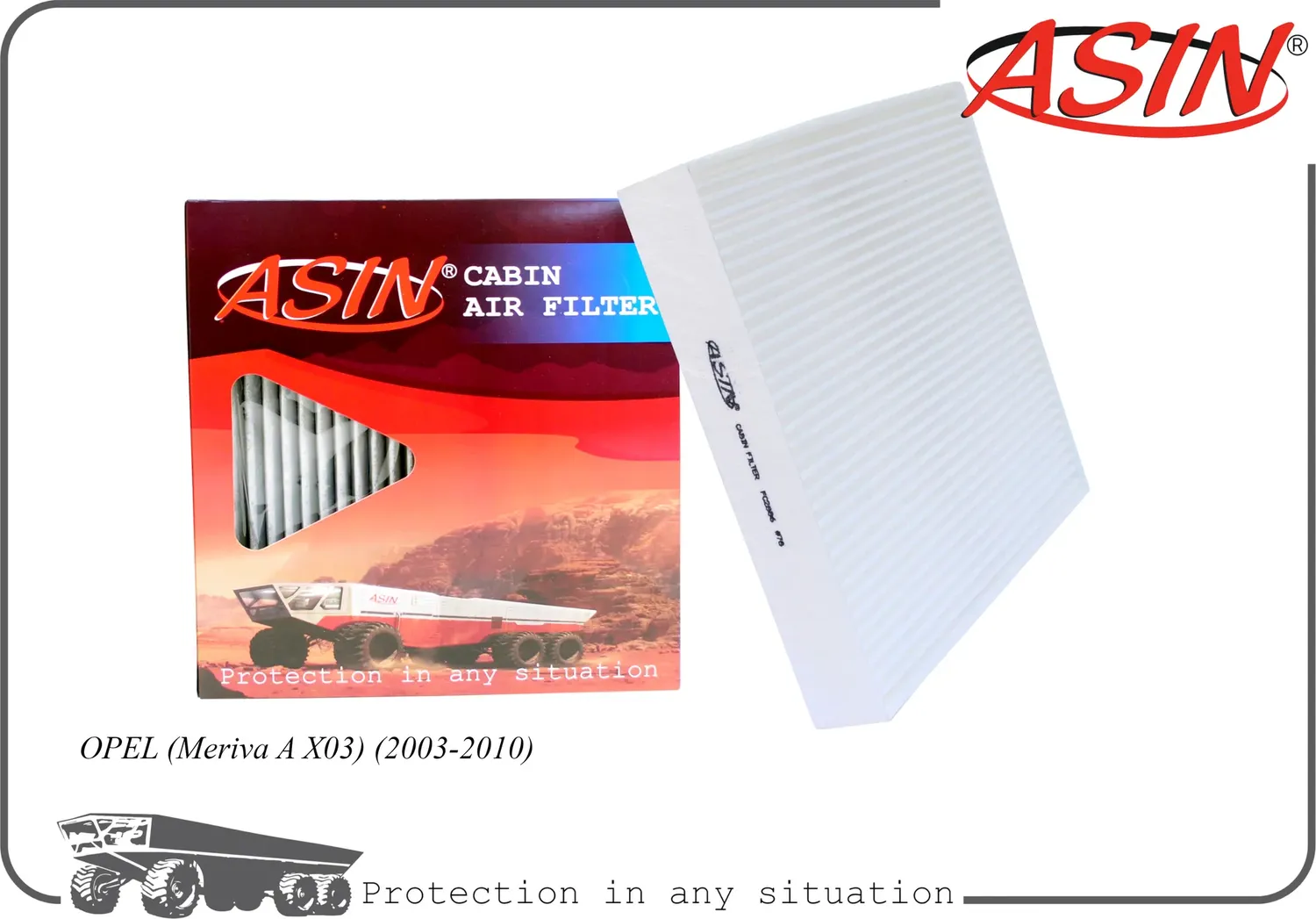 Фильтр салонный 93174800/ASIN.FC2886 ASIN Asin. Артикул ASINFC2886