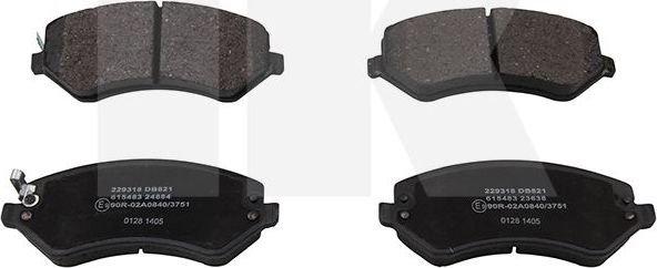 Тормозные колодки NK. Артикул 229318