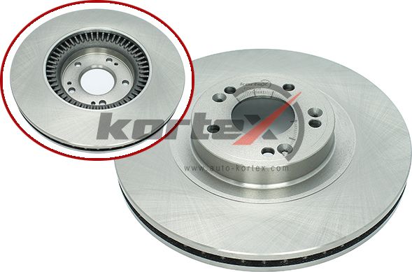 Диск торм. перед. вент. (Kortex). Артикул KD0504