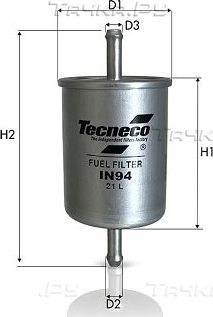 Топливный фильтр  Tecneco Filters. Артикул IN94