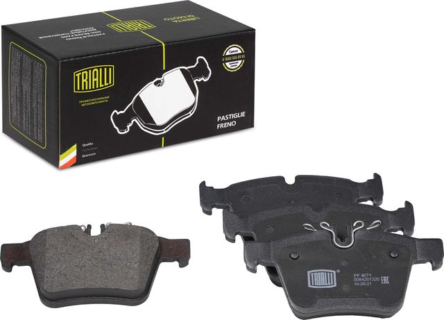 Тормозные колодки Trialli (Low-Metallic). Артикул PF 4071