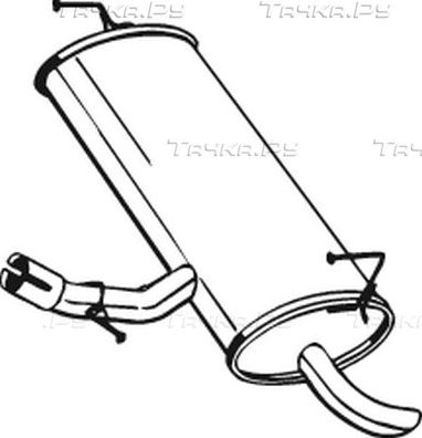 Глушитель (задняя часть) Bosal (Бельгия). Артикул 145-201