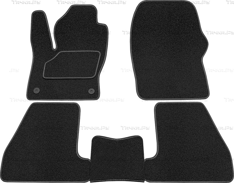 Коврики Rezkon ворсовые Стандарт для салона Ford Focus III 2011-2026. Артикул 2016010200